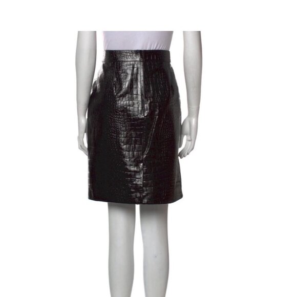 Gucci Black Leather Skirt - Picture 6 of 16
